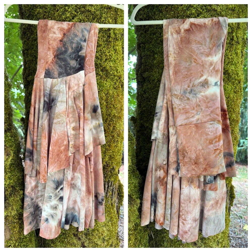 Kantha Bae Tie Dye Ruffle Bell Pants